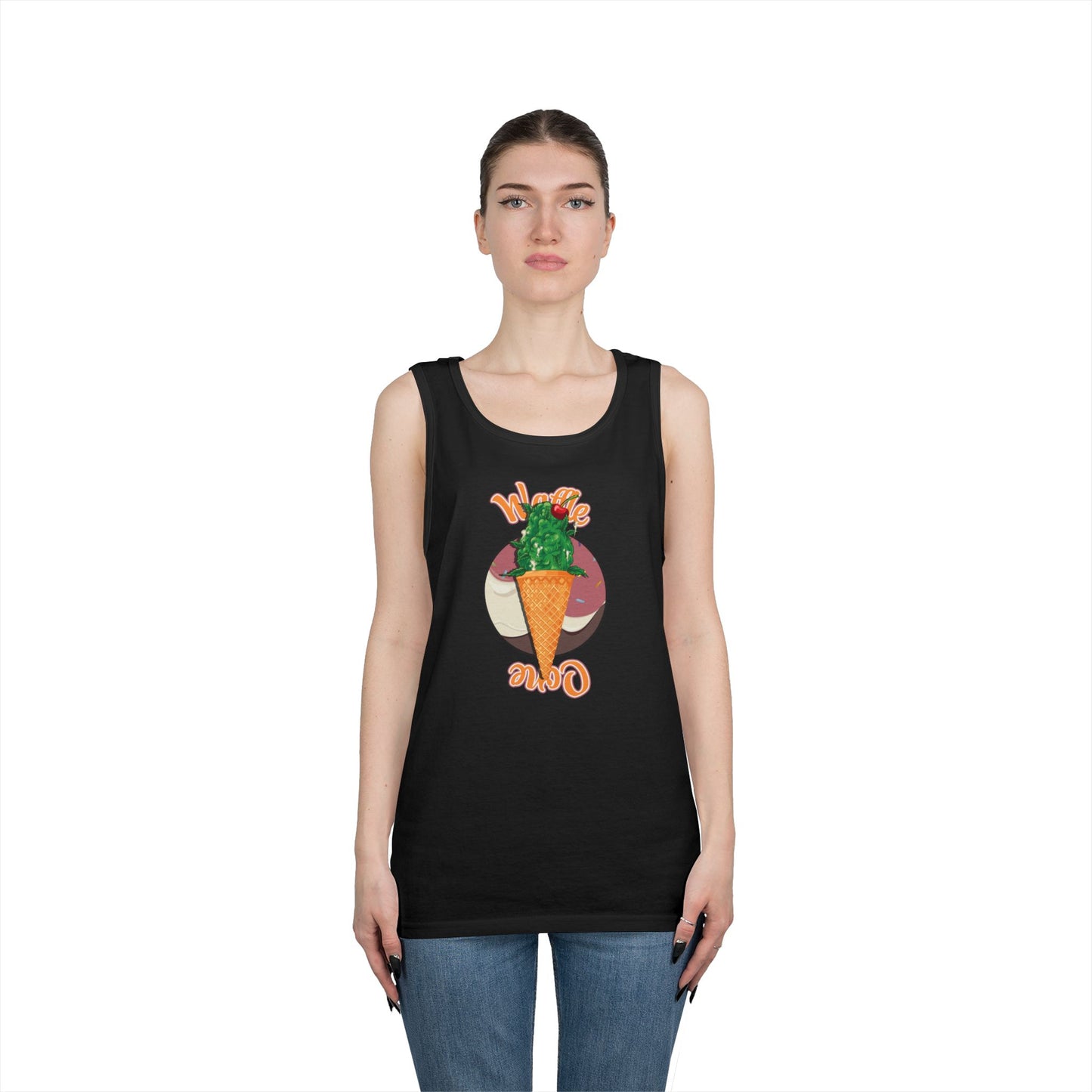 4SO's 420 Strain Design Tank Top - Waffle Cone