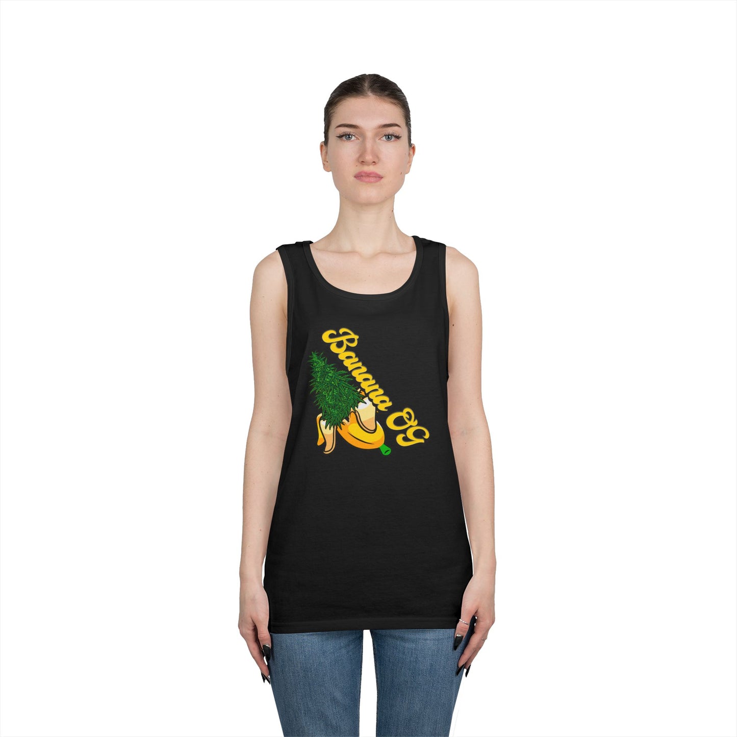4SO's 420 Strain Design Tank Top - Banana OG