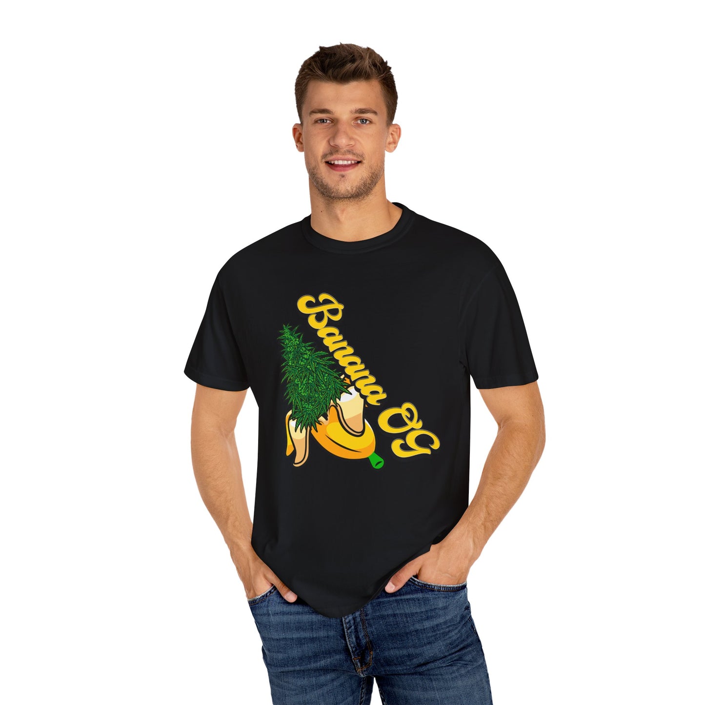 4SO's 420 Strain Design Oversized Tee - Banana OG