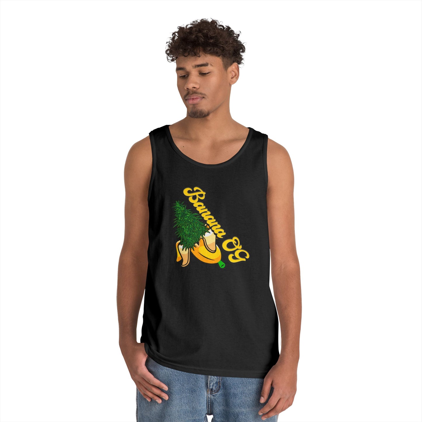 4SO's 420 Strain Design Tank Top - Banana OG