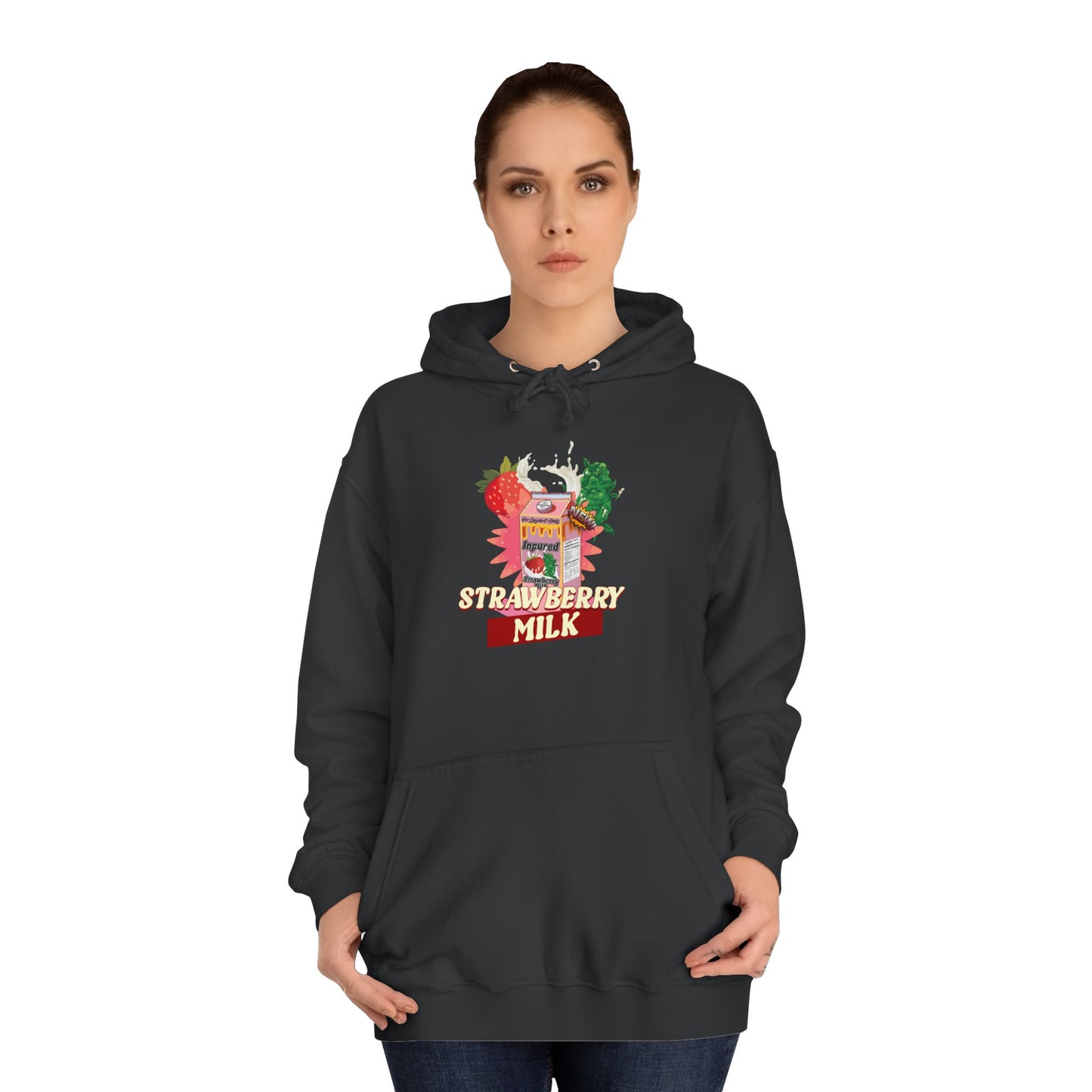 4SO's 420 Strain Design Hoodie - Strawberry Milk