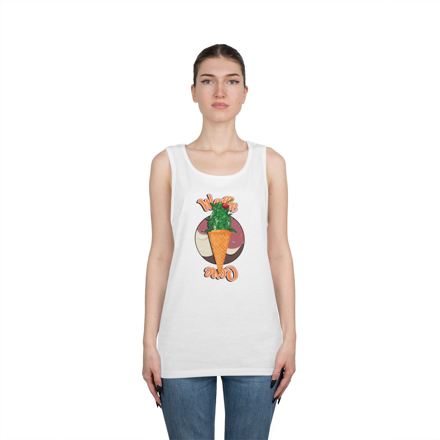 4SO's 420 Strain Design Tank Top - Waffle Cone