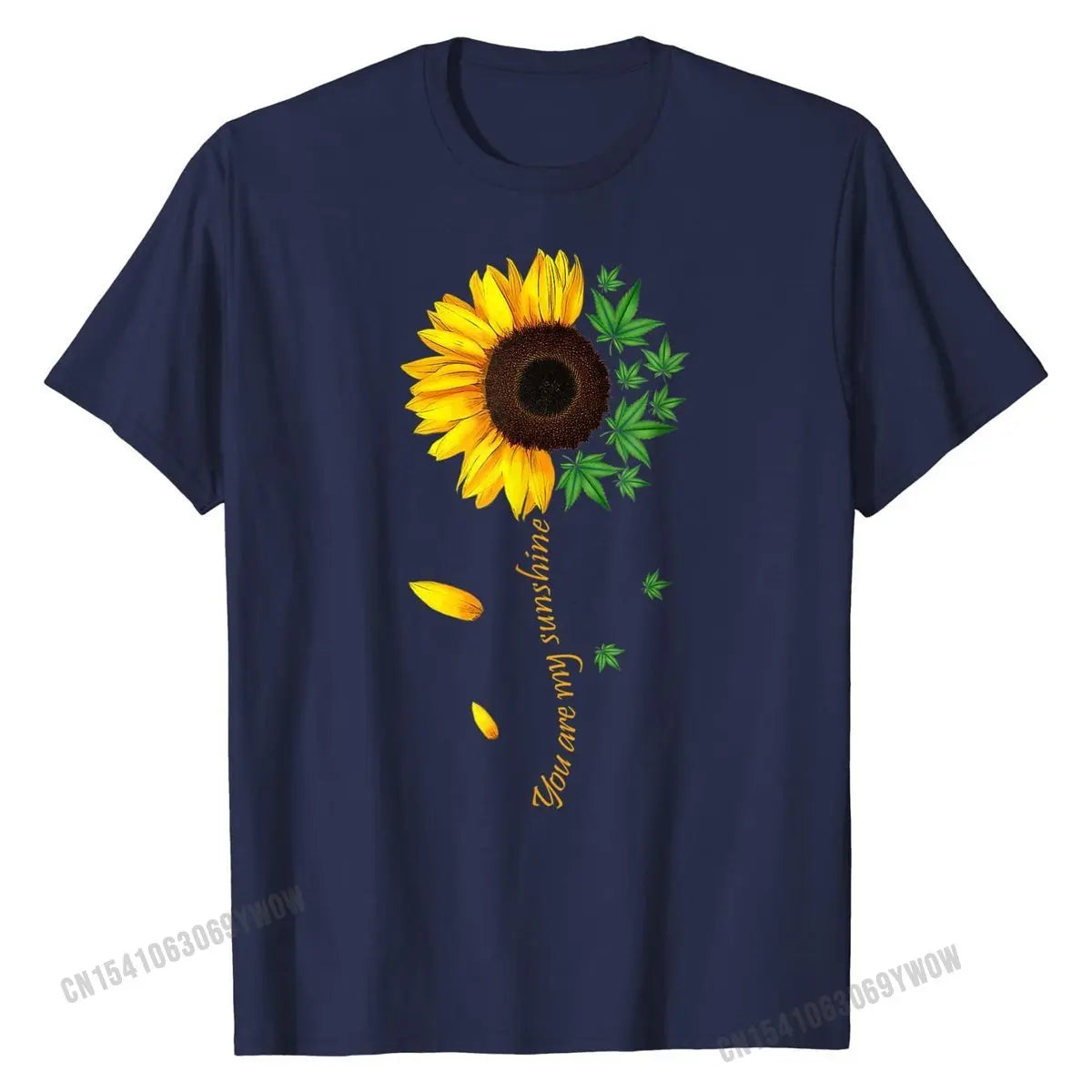 "Weed Sunflower" (Navy)