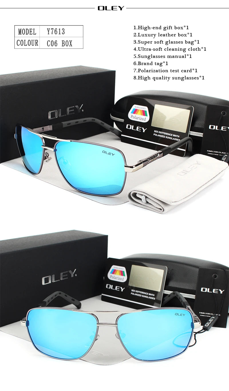 OLEY Brand Men's Polarized Sunglasses (New Item)