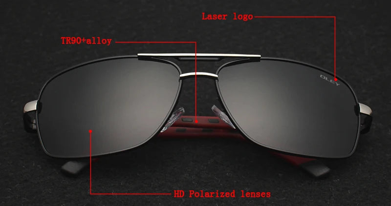 OLEY Brand Men's Polarized Sunglasses (New Item)