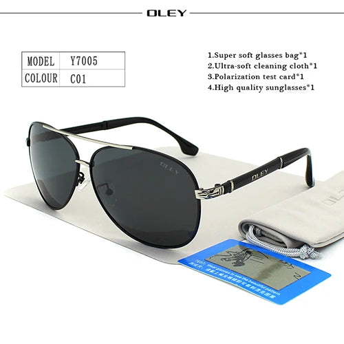 OLEY Luxury Sunglasses w/Kit