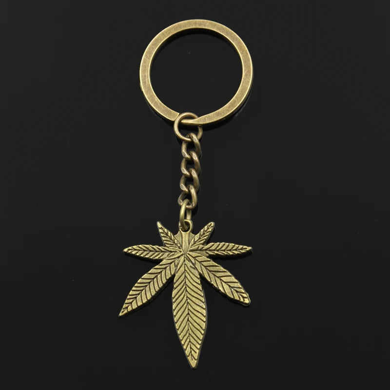 Leaf Key Ring (Metal Plated)