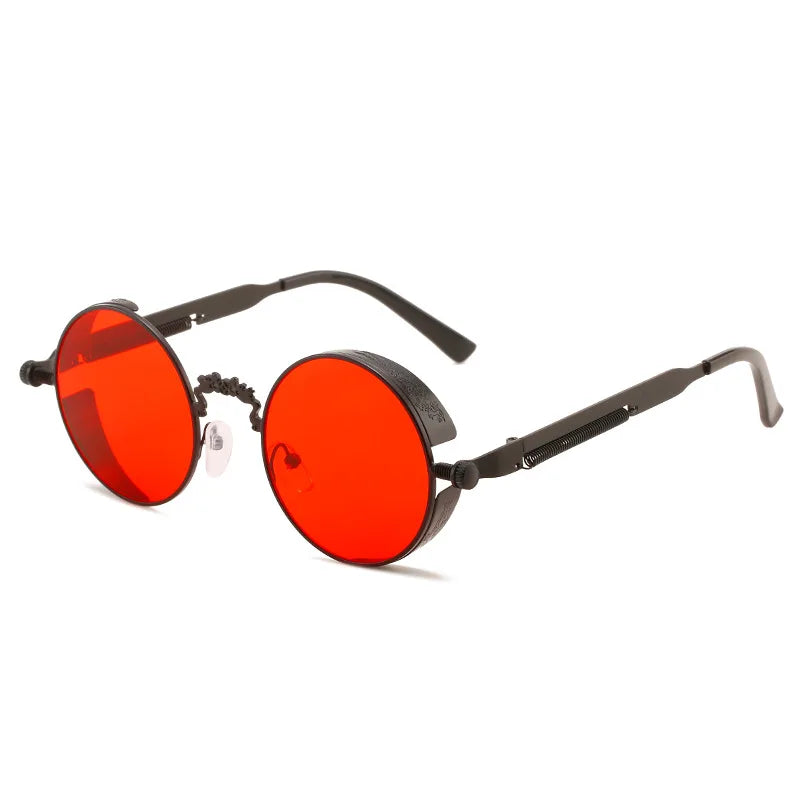 Steampunk "Code Red" (Retro Round Metal Frame) UV400