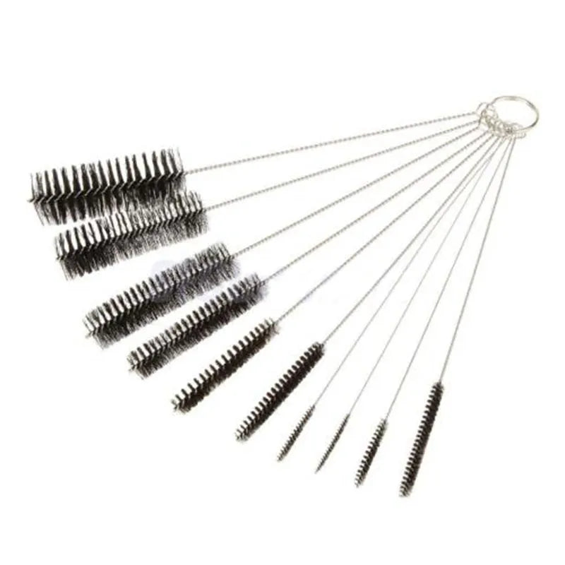 10PCS Nylon/Stainless Steel Bowl Cleaning Brush Set