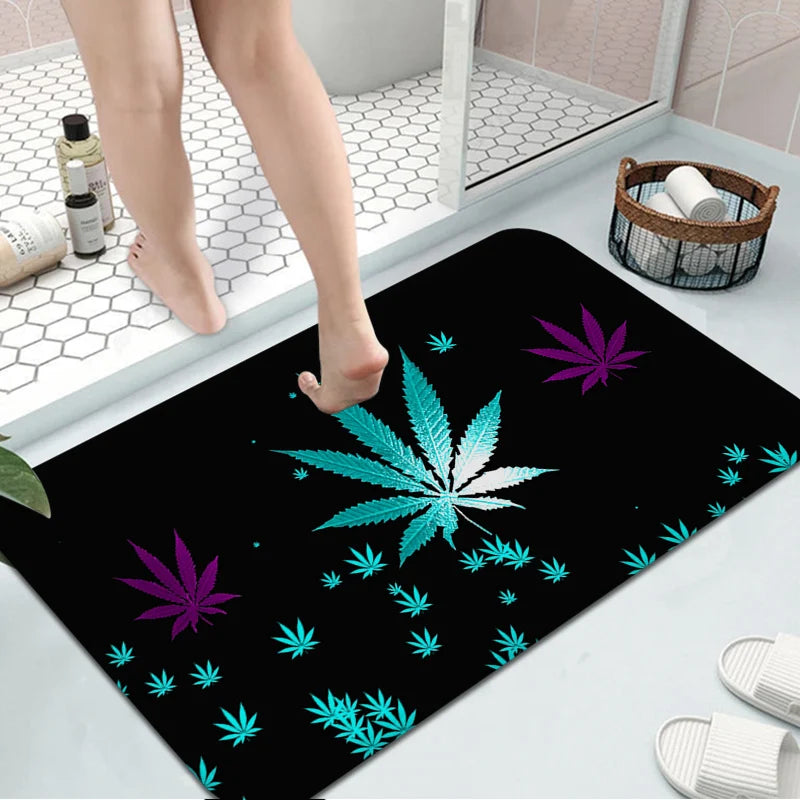 Leaf Anti-Slip Floor Mat/Door Mat