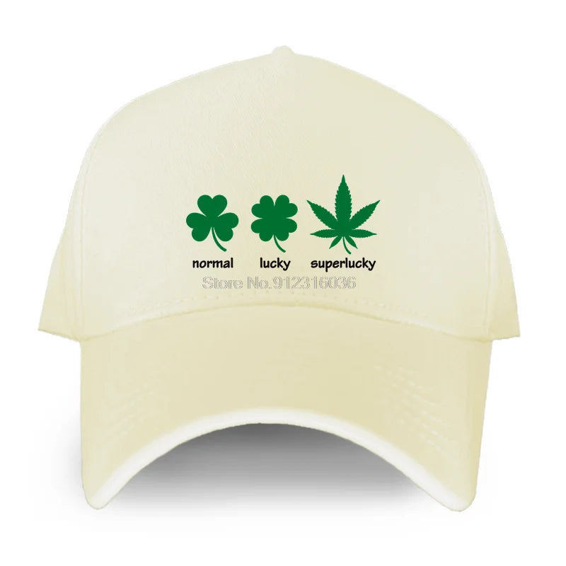 "Normal, Lucky, Super lucky" Tan Snap back