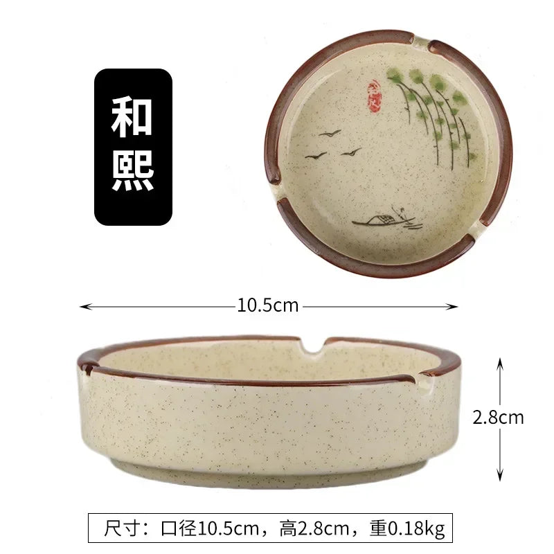 "Landscape" Ceramic Ashtray