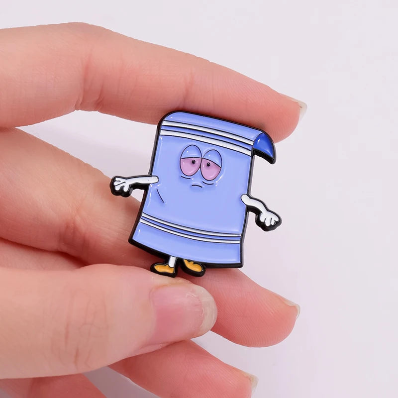 Cartoon Towel Anime Enamel Pin