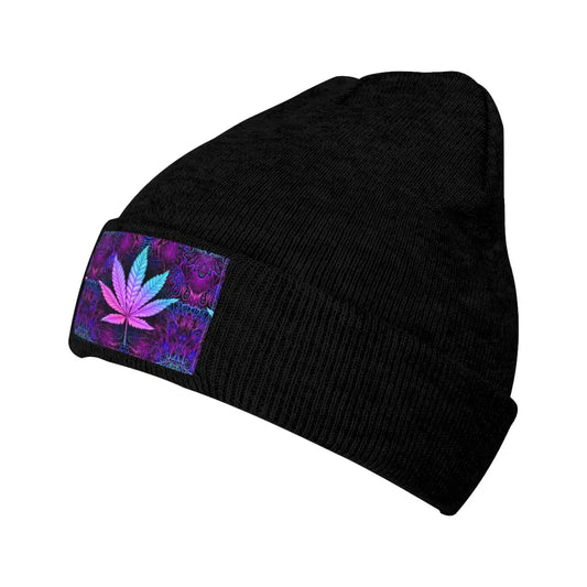 "Cannabis Patch Purp" Navy Skully