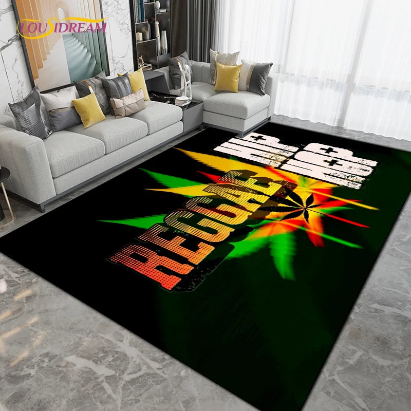 "Reggae Hip-Hop" Style Area Rug