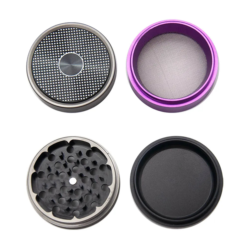 Metallic 63 MM 4 Layer Aluminum Grinder By: Honeypuff