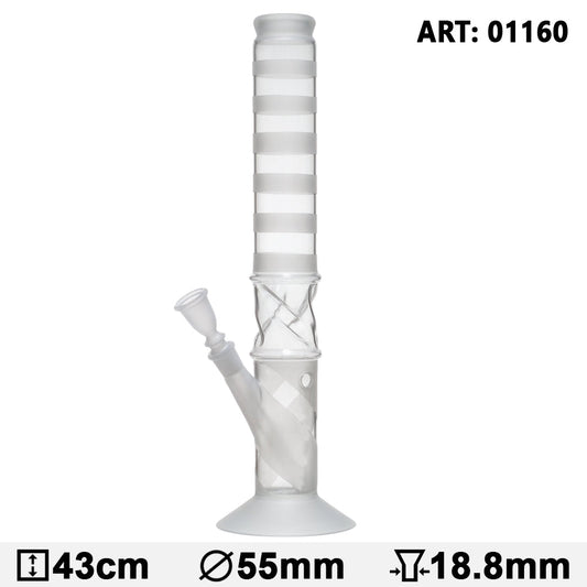 17" Trippy Sand Glass Bong Water Pipe