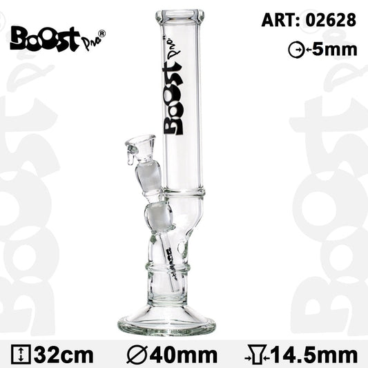 12.5" Boost Pro Bolt Glass Water Pipe Bong