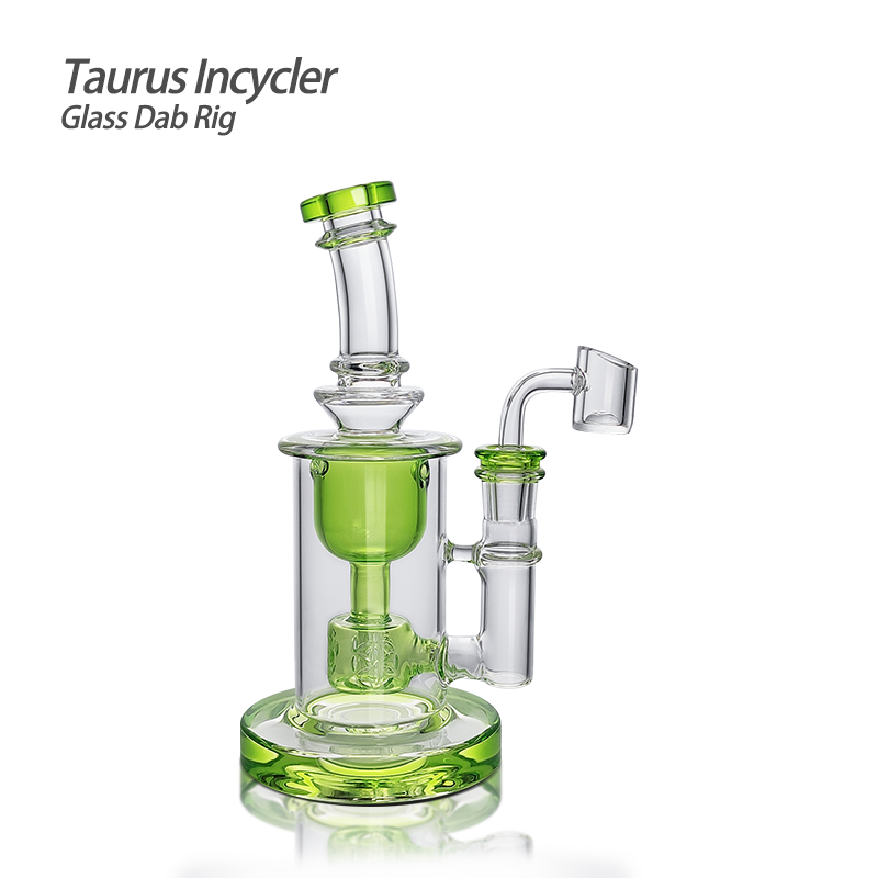 "Taurus In-cycler" (7.48” Glass Rig) By: Waxmaid